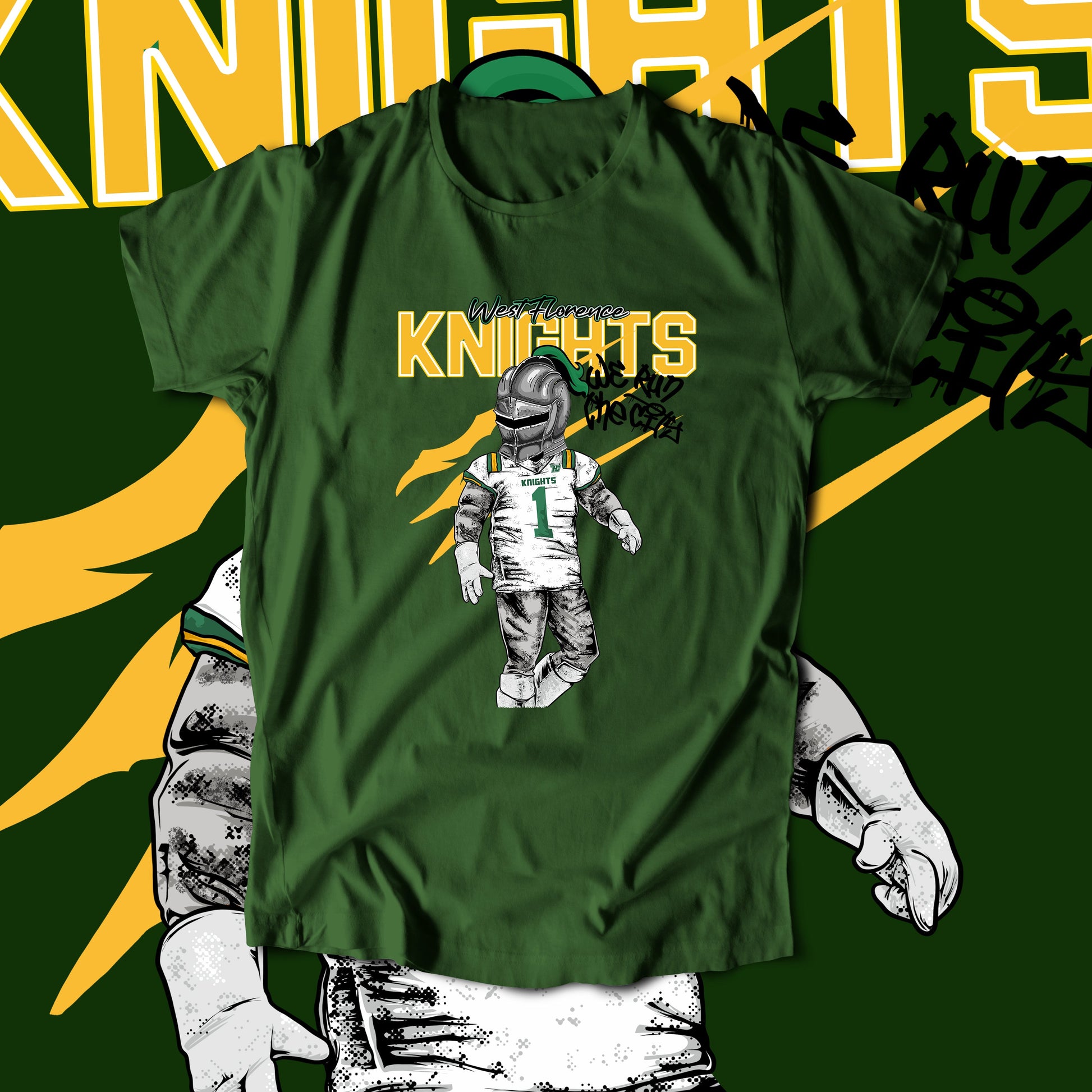 Knights - We Run The City (T-Shirt) "Football"-DaPrintFactory