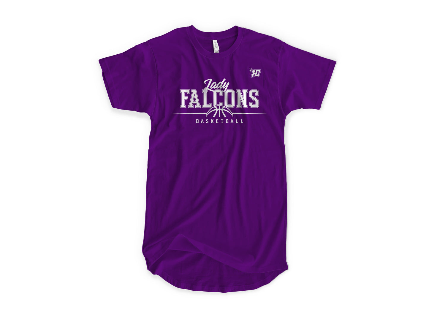 Lady Falcons Half Basketball (T-Shirt)-DaPrintFactory