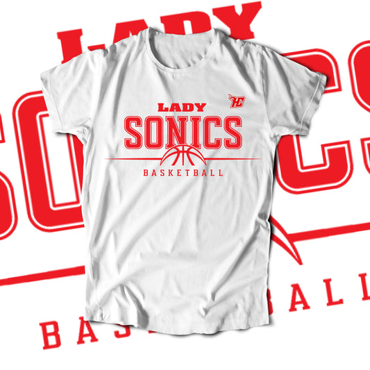 Lady Sonics Half Basketball (T-Shirt)-DaPrintFactory