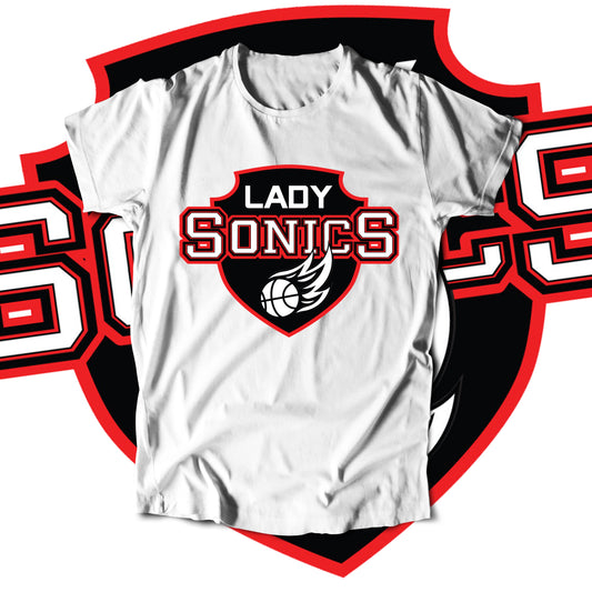 Lady Sonics Logo (T-Shirt)-DaPrintFactory
