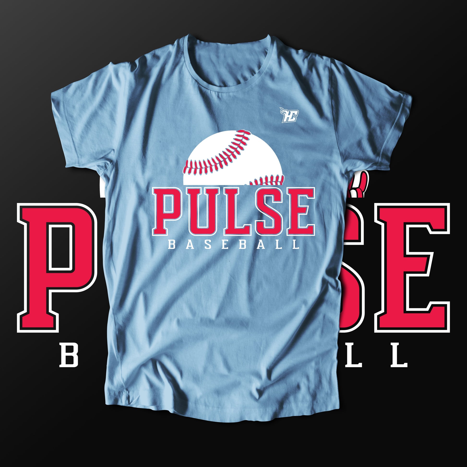 Pulse Baseball (T-Shirts)-DaPrintFactory