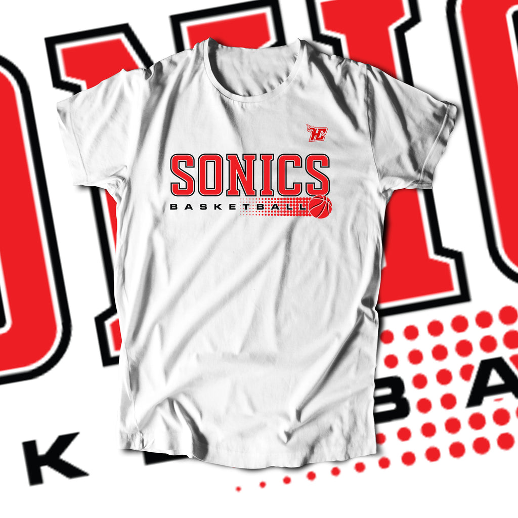 Sonics Halftone Basketball (T-Shirt)-DaPrintFactory