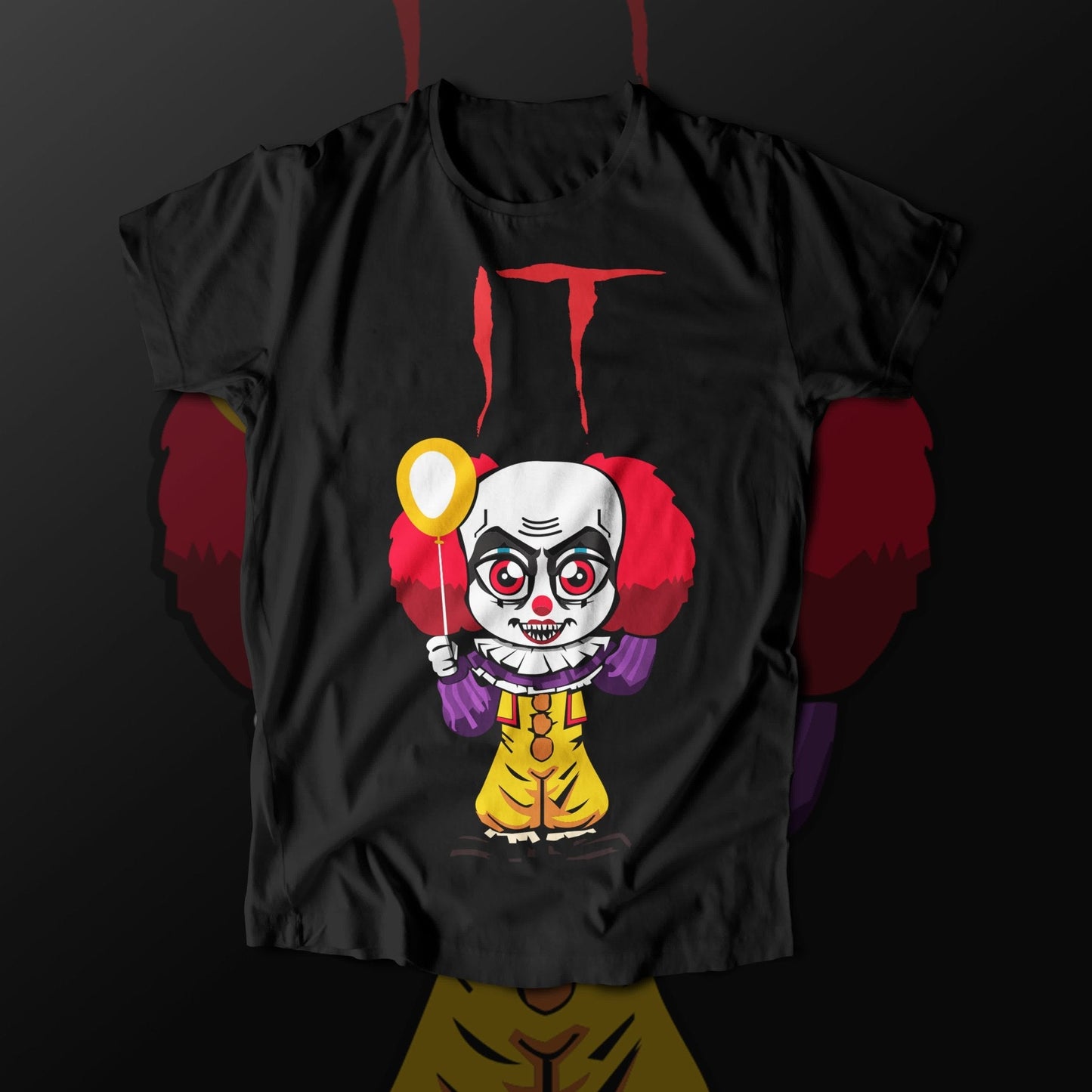 IT - Clown Balloon (T-Shirts)-DaPrintFactory