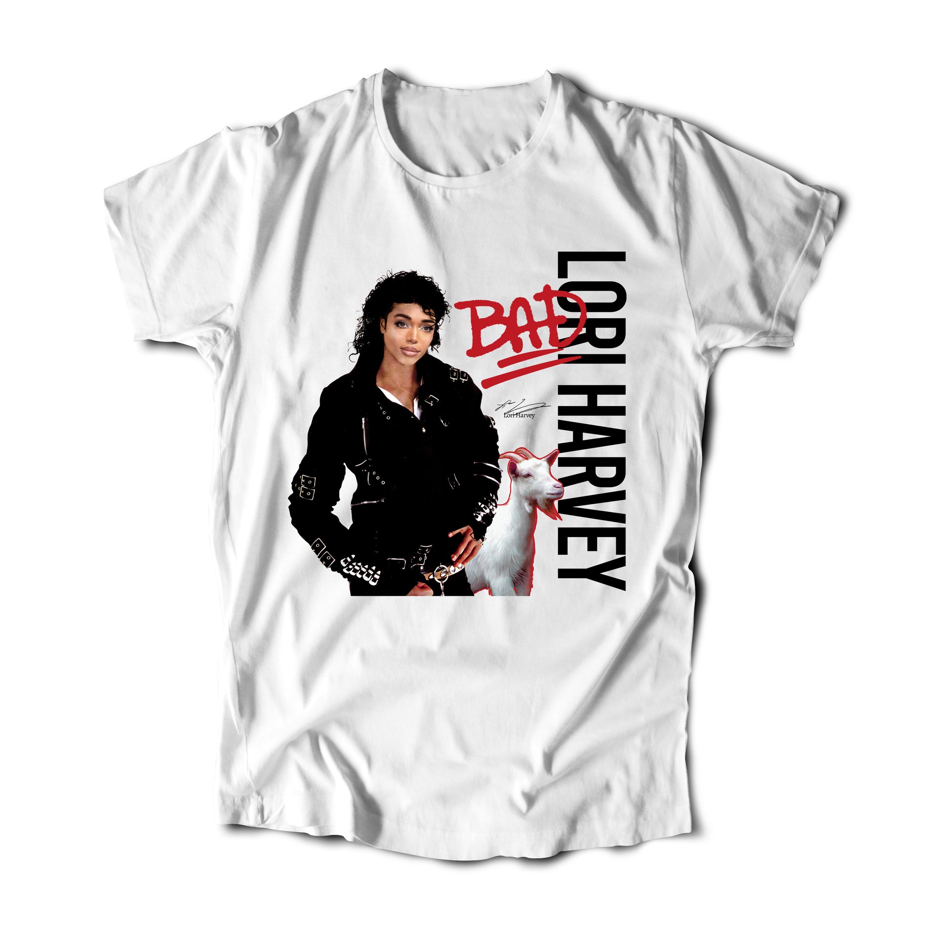 Lori Harvey "Bad" (T-shirts)-DaPrintFactory