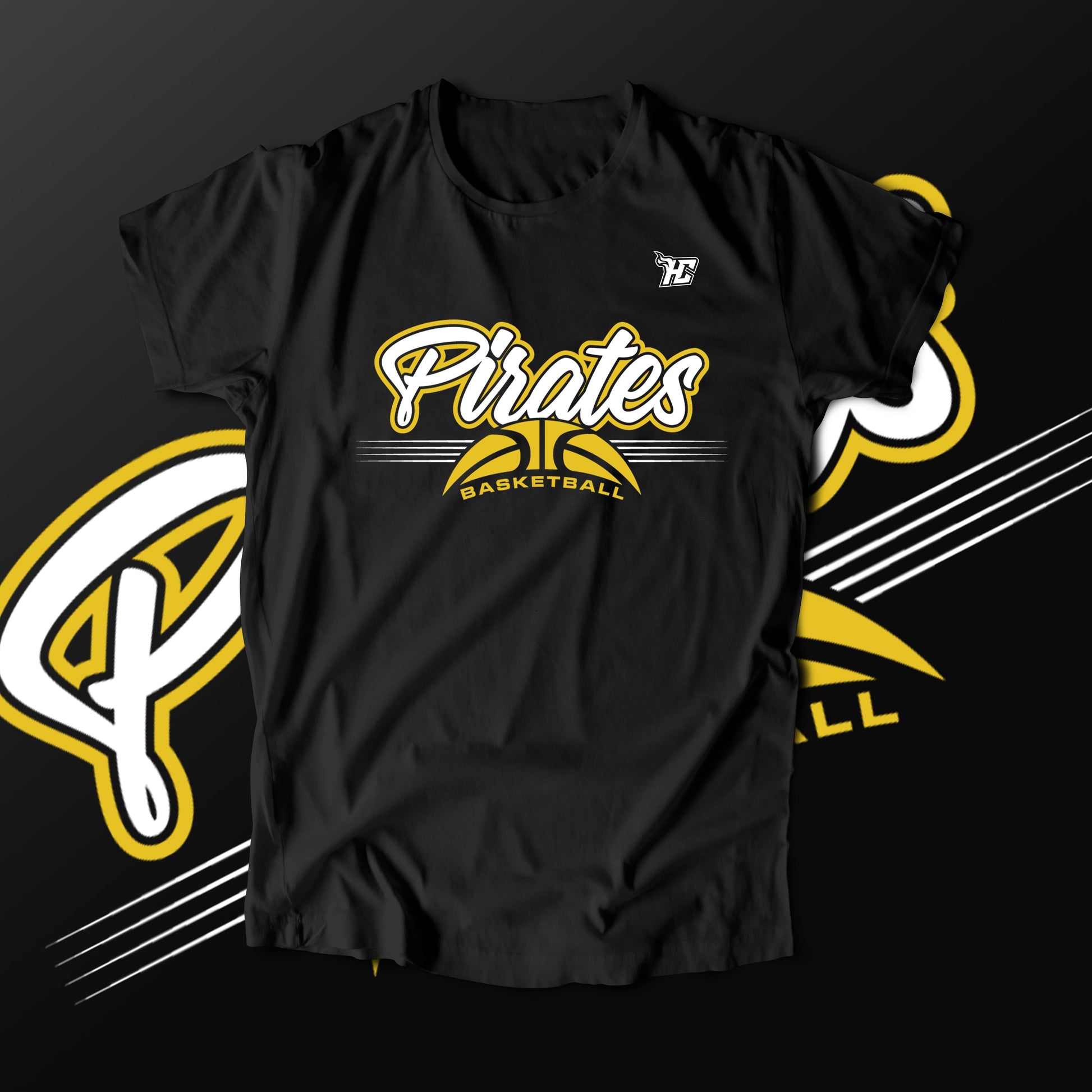 Pirates Basketball Arch (T-Shirt)-DaPrintFactory