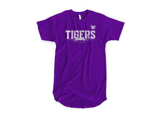 Tigers Half Football (T-Shirts)-DaPrintFactory