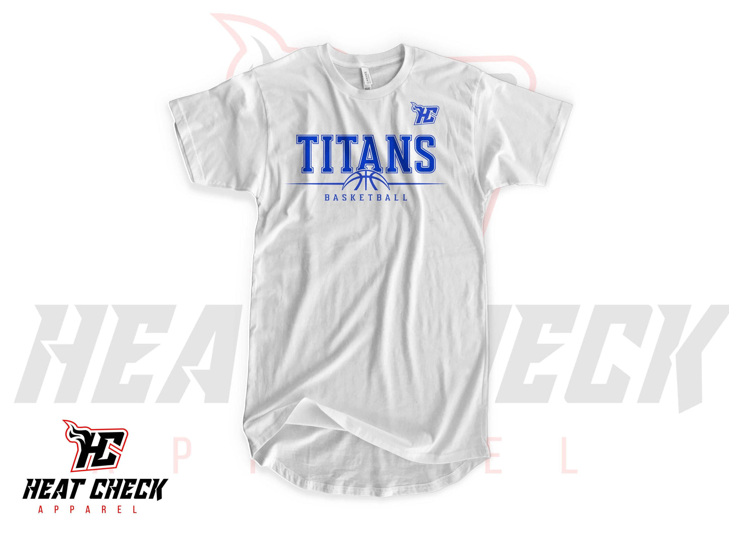 Titans Half Basketball (T-Shirts)-DaPrintFactory